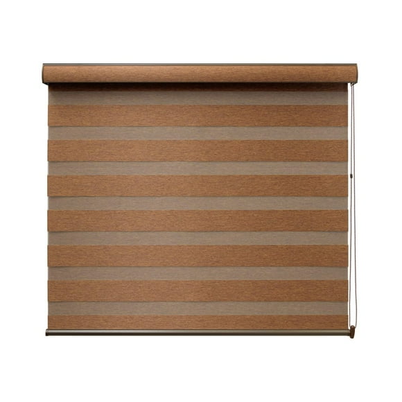 DecoKing | Persiana para Ventana Duo Dimout Enrollable Horizontal 120cm ancho x 200cm alto Coffe