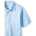 thumbnail image 3 of Wonder Nation Boys School Uniform Short Sleeve Performance Polo Shirt, 2-Pack Value Bundle, Sizes 4-18 & Husky, 3 of 3