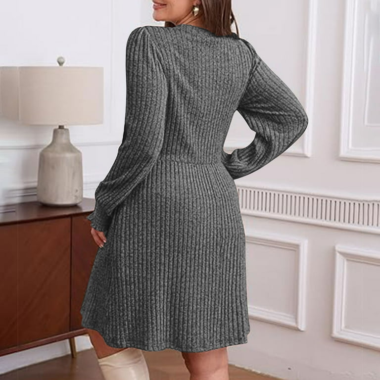 dark grey tunic dress Metallic Brown & Bronze Medieval Knight's Bishop Sleeve Tunic Dress main image 1