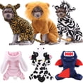 thumbnail image 3 of Ropa cálida de invierno para perro, sudaderas con capucha para perro, ropa de lana para mascotas con forma linda, disfraz para perros pequeños, mono de pijama para gato, 3 of 4