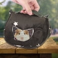 thumbnail image 2 of Bolsa de transporte para hámster, bolsa de transporte portátil para mascotas de franela verde negruzco, bolsa exterior para mascotas, valor excepcional, 2 of 9