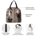 thumbnail image 4 of Fotbe Funny Horse Faces Expressions Bolsa Térmica con Estampado y Forro de Aluminio Grueso Bolsa de Almuerzo con Bolsillo Frontal para Hombres y Mujeres, Ideal para Trabajo, Escuela, 4 of 8