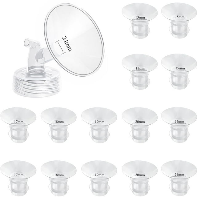Insertos de brida compatibles con extractores de leche Momcozy de 14 piezas