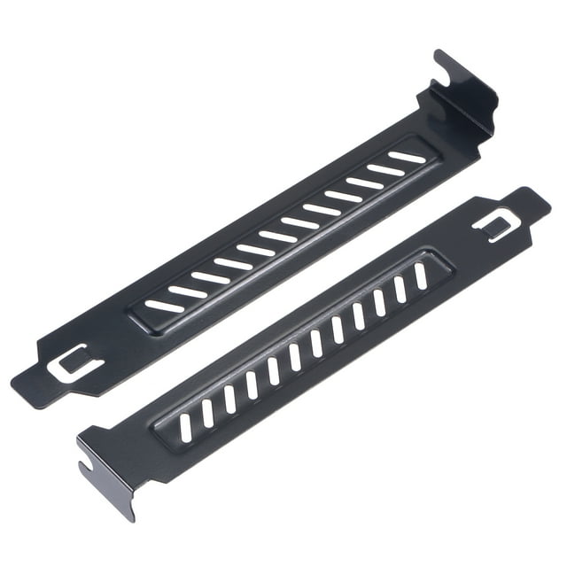 Unique Bargains PCI Slot Covers with Screws for PC Case Airflow and Dustproof Black 4 Pack