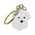 thumbnail image 2 of Llavero con forma de perro, compacto y transparente, para guardar el pelo del perro. Bichón frisé, 2 of 9