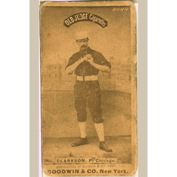 Print: John Clarkson, Chicago White Stockings, Baseball Card Portrait, 1887