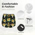 thumbnail image 5 of Disketp Sunflower Skull Boho Print Women's Shorts Workout Shorts for Athletic Gym Running Shorts with Phone Pockets Small, 5 of 8