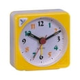 thumbnail image 2 of AMLESO Classic Mini Battery Alarm Clock Small Sauqre Travel Clock With Light And Snooze Yellow, 2 of 8
