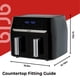 thumbnail image 2 of Aria 10Qt Dual Basket Air Fryer, Double 5Qt Basket Efficiency, Smart Sync Cooking, 8 Versatile Presets, Intuitive Touch Controls, and Dishwasher-Safe Baskets, 2 of 5