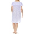 thumbnail image 2 of Ezi Women's Plus Cap Sleeve Floral Nightgown, 2 of 6