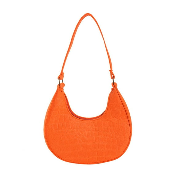 Women Small Hobo Bag Retro Crescent Shoulder Bag Felt Casual Phone Purse for Daily Outings Work Travel Parties