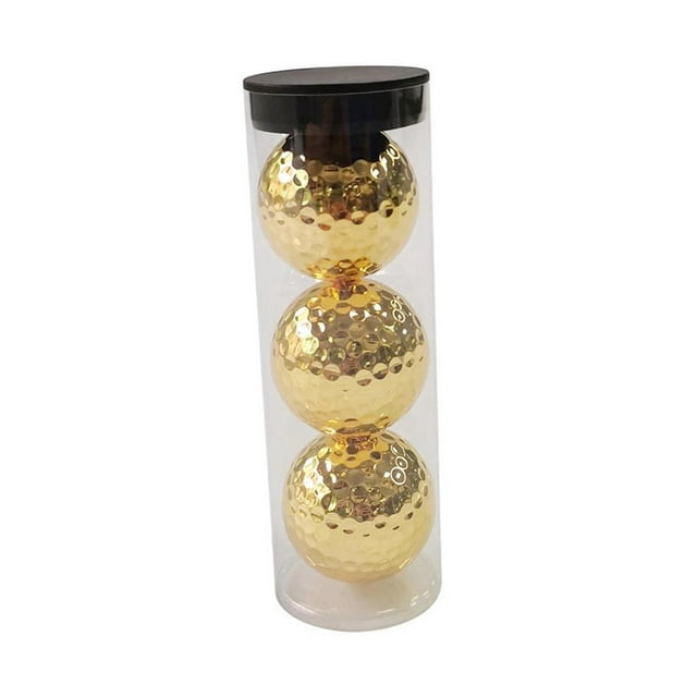 Pelotas de golf doradas kusrkot doble capa Cantidad 3