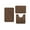 Dark Brown, variant on BIZHUA Coral Velvet Memory Cotton Mat Bathroom Absorbent Non-Slip Carpet 3 Pcs/Set, 1X Large Carpet, 1X Small Floor Mat, 1X Toilet Mat