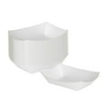 thumbnail image 2 of Restaurantware-Bio Tek 4 Ounce Paper Boats, 50 Disposable #25 Food Trays - PE Lining, Durable, White Paper Food Baskets, For Concession Stands, Picnics, or Fairs, Stackable, 2 of 11
