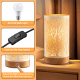 thumbnail image 2 of Table Lamps for Bedroom, 3-Way Dimmable Touch Control Bedside Lamp, Nightstand Lamp with Metal Branch Shade for Office, Living Room, Reading(E26 Light Bulb Included), 2 of 7