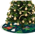 thumbnail image 3 of GZHJMY Christmas Tree Skirt Xmas Tree Skirts 48" Сhristmas Dinosaur Christmas Tree Mat for Christmas Holiday Party Ornaments, 3 of 5