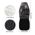 thumbnail image 7 of HUISEFOR Black Cat Car Seat Cover Breathable Soft Car Seat Covers Protector Elastic Polyester Removable Automotive Accessories Universal Fit for Most Sedan SUV, 7 of 7