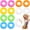 Bright Colors, variant on Small Inflatable Pool Float Bulk 23.62 Inches Swimming Ring Pool Floats Colorful Inflatable Tube for Adult Summer Vacation Beach River Bachelorette Wedding Party Supplies, 6 Colors
