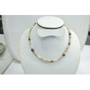ARENA GEMS JEWELLERY 6.85 mm 925 Sterling Silver Handmade 22.00 Grams Natural Certified Pearl Neckles