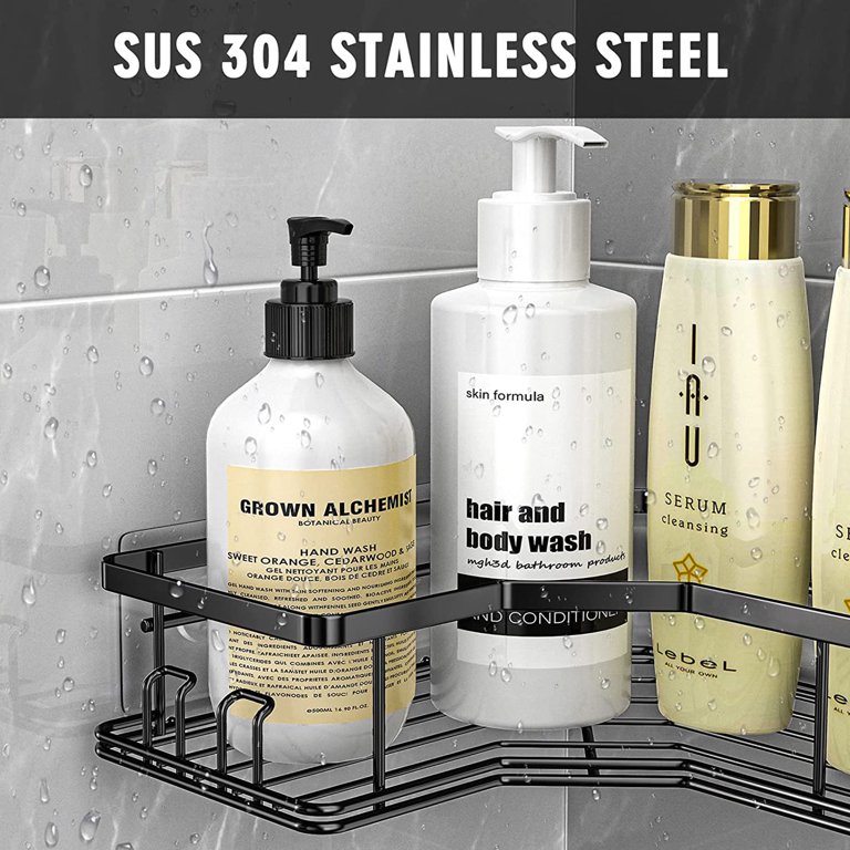 INSTER 2- Pack Wall Mount Stainless Steel Bathroom Corner Shelf