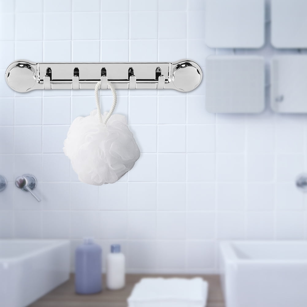 Garosa Multifunction Plastic Towel Wall Rack Hook Holder with Suction