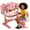 Pink, variant on YNCE Kids Study Table and Chair Set, Adjustable Art Desk Girls Desk for Bedroom, Study Table with Large Writing Board Bookshelf and Drawer