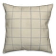 thumbnail image 2 of Creative Products Cream and Gray Check 18 x 18 Spun Poly Pillow, 2 of 3