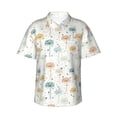 thumbnail image 1 of Balery Dandelion Camisas hawaianas de manga corta para hombre, camisas playeras de corte holgado, camisas de vacaciones con botones,Large, 1 of 7