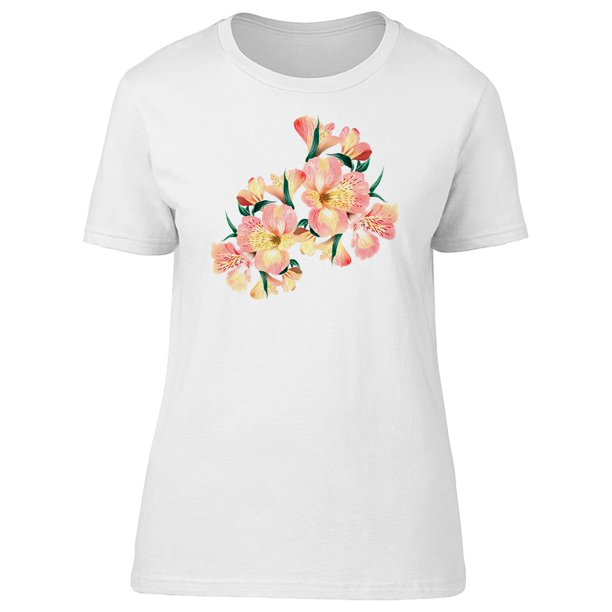 Smartprints - Peach Colored Bouquet Tee Women's -Image by Shutterstock - Walmart.com - Walmart.com
