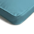 thumbnail image 6 of Jordan Manufacturing 18" x 22.5" Canvas Light Aqua Solid Rectangular Outdoor Deep Seat Cushion with Welt, 6 of 9