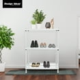 thumbnail image 4 of Design Ideas MeshWorks 3-Tier Metal Storage Shelving Unit Rack, White, 4 of 9