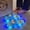 Blue, variant on Light Up Slippers for Women, Motion Sensor LED Slides with Cartoon Eyes, Non Slip Sole Indoor Outdoor Comfort Sandals, Funny Glow Shoes