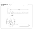 thumbnail image 2 of Kingston Brass Regency 12" Decorative Grab Bar, 2 of 2