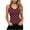Wine, variant on Admvng Women's Ribbed Tank Top V Neck Slim Fit Stretchy Sleeveless Summer Camisole Blouse