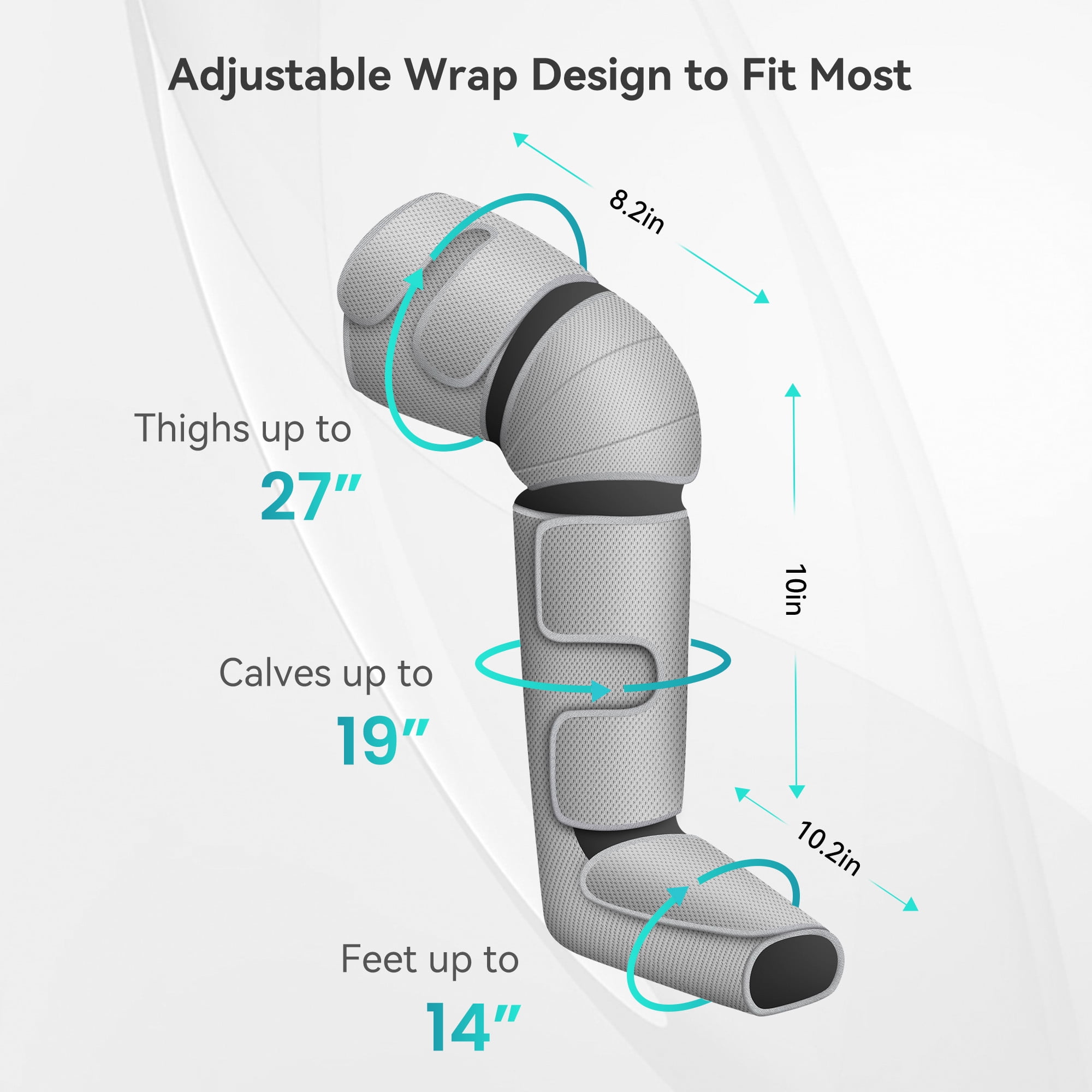 Snailax Leg Massager with Heat for Circulation, Air Compression Calf Foot Massager, Gifts