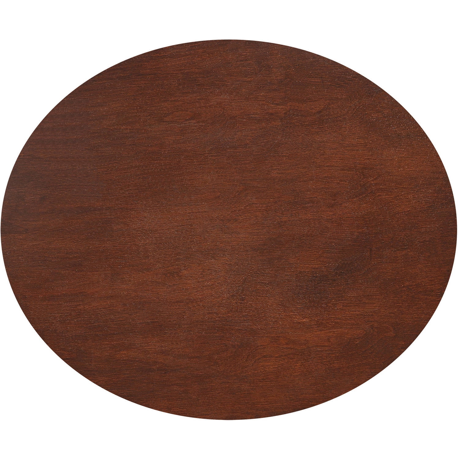 Chelsea Lane Oval Wood Side Table with Two Drawers, Espresso