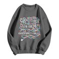 thumbnail image 2 of It's Fine Fine Everything Is Christmas Sweatshirts for Women Long Sleeve Crewneck Graphic Sweatshirt Pullover Tops, 2 of 4