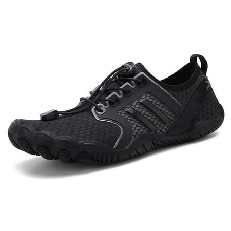 

EDFRWWS Non-slip Diving Sneakers Breathable Running Shoes for Lake Hiking (black45)