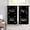 Black, variant on Laundry Room Daily Routine Curtains 2 Panels 27.5W x 39H Rod Pocket Drawn Dry Wash Fold Repeat Cute Polyester Window Drapery Treatment