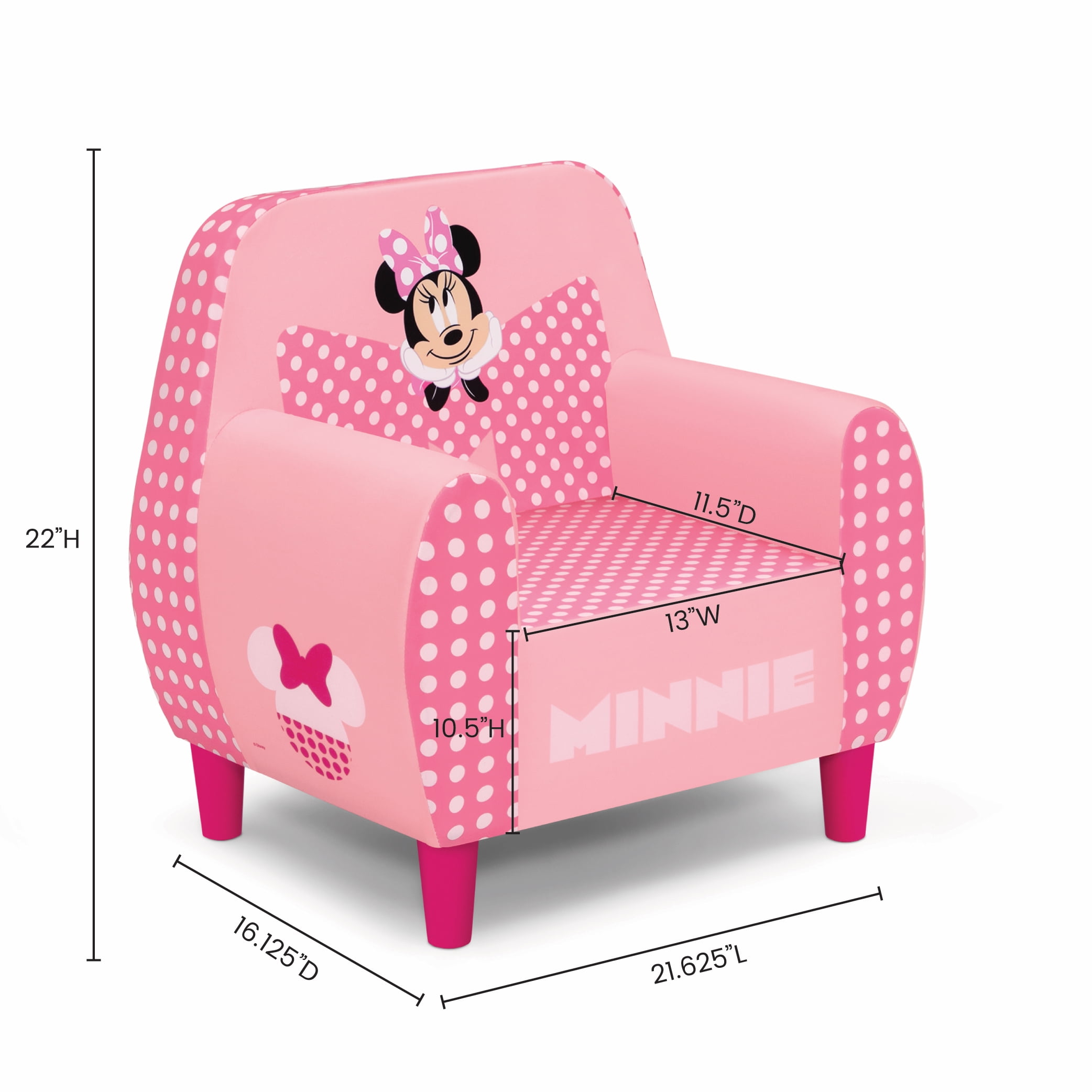 Disney Minnie Mouse Foam Chair by Delta Children, Pink