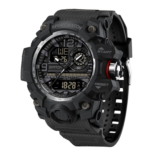 2025 New Men's Digital Outdoor Watch - Waterproof Shock Resistant Military Sport Watch with Large Display for Men