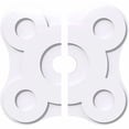 thumbnail image 2 of 30"OD x 5"ID x 10 1/2"C x 1"P Luna Architectural Grade PVC Contemporary Ceiling Medallion, Two Piece, 2 of 7
