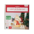 Holiday Time LightUp Plush Cat, 22"