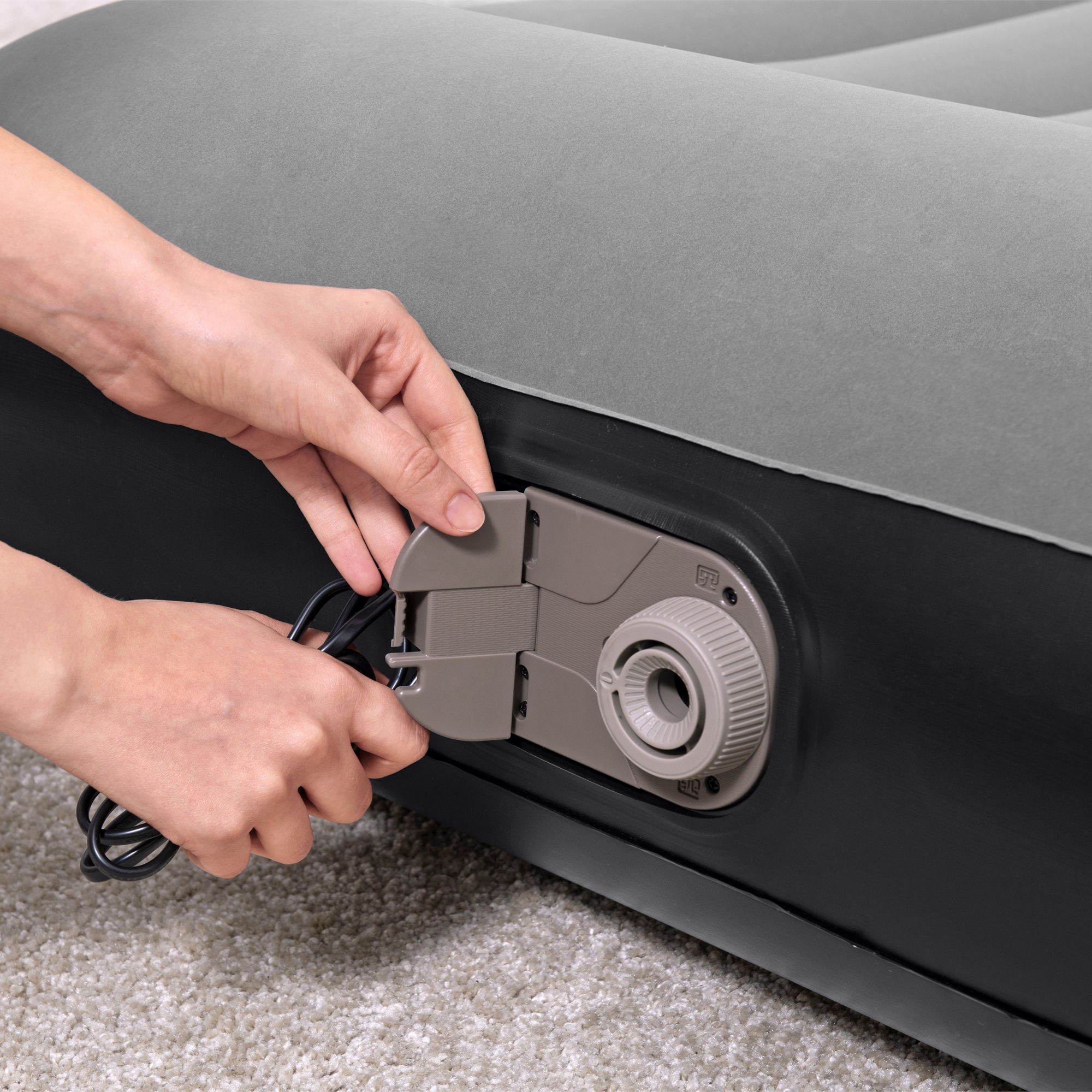 Bestway Tritech Air Mattress Twin 12” with Built-in AC Pump