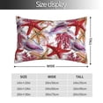 thumbnail image 2 of Pofeuu Coral Reef Print Polyester Microfiber Plush Pillowcases, Super Soft and Cozy Pillow Case Covers with Envelop Closure（Pillow core not included）-20"x30", 2 of 6