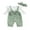 Green, variant on Baby Toddler Girl Fall Jumpsuit 3 6 9 12 18 Months Long Sleeve Round Neck Bow Front Patchwork Romper