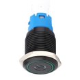 thumbnail image 3 of Black self-locking metal switch, IP65 protection, with LED lamp and symbol, 16 mm (green 220 V AC), 2 pieces, 3 of 4