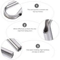 thumbnail image 6 of WHAMVOX  4 Pcs Stainless Cable Clamps Heavy Duty Thimble Thimbles Silver, 6 of 8