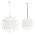 thumbnail image 1 of EeaseMX 2 unids decorativo copo de nieve cuadro marco colgante encantador navidad foto colgante, 1 of 8