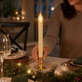 thumbnail image 6 of Timer‑Controlled Flameless LED Taper Candle, 6H ON 18H OFF Automatic Cycle Long Stick Candle with Dripping Wax Effect and Built‑in Base, Battery‑Operated for Christmas Home Decor, 6 of 6